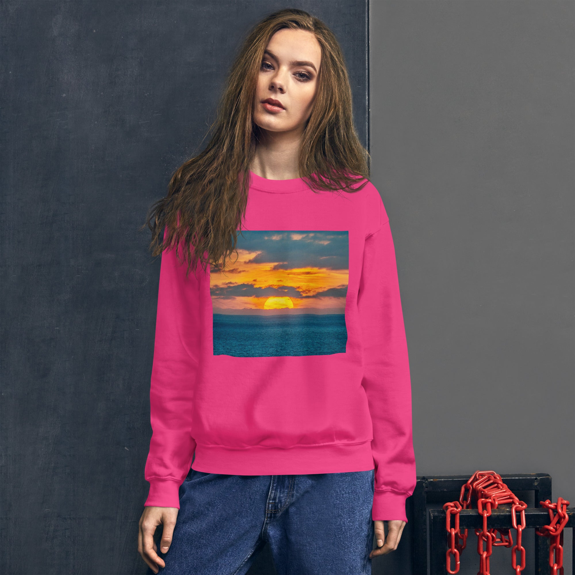 sunset on coast - Unisex Sweatshirt – GardenBySage